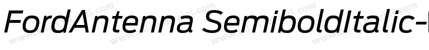 FordAntenna SemiboldItalic字体转换